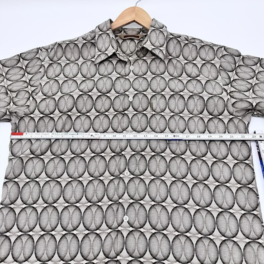 Vintage 80's/90's‎ Quicksilver Surf Geometric Button Up Shirt Hong Kong Medium